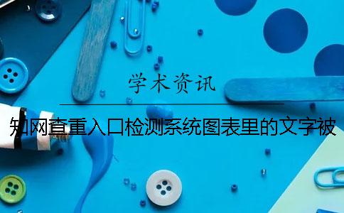 知网查重入口检测系统图表里的文字被标红了怎么能改重？